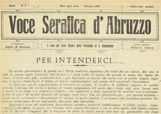 Anno 1928 - Voce Serafica d'Abruzzo